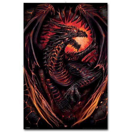 Dragon Furnace Poster 62x92cm By Spiral Direct $6.62 CAD