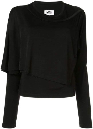 layered jersey top