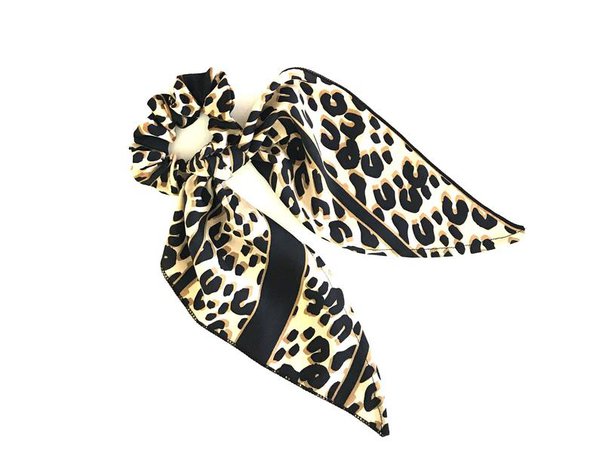 Hair Scrunchies Leopard Scrunchie Hair Scarf Hair Tie Under 20 | Etsy