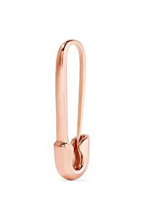 Anita Ko | Safety Pin 18-karat rose gold earring | NET-A-PORTER.COM