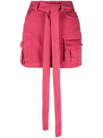 Blumarine tied-waist Cargo Skirt - Farfetch