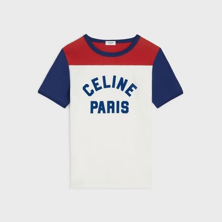 CELINE PARIS 70'S T-SHIRT IN COTTON JERSEY - Celine