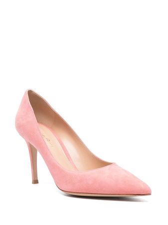 Gianvito Rossi pointed-toe 88mm Suede Pumps - Farfetch