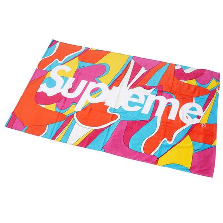 SUPREME : Abstract Beach Towel RED | Millioncart