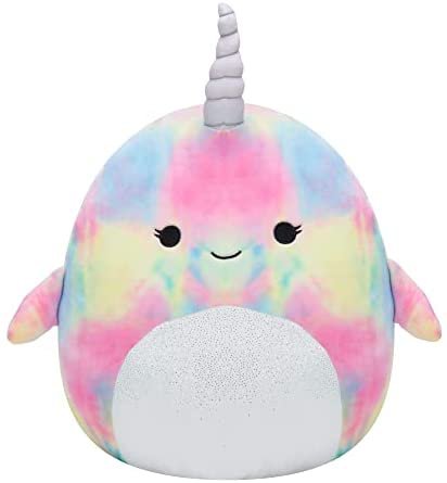Squishmallow Large 16" Navina The Narwhal - Official Kellytoy Plush - Soft and Squishy Unicorn Stuffed Animal Toy - Great Gift for Kids - Ages 2+ : Toys & Games