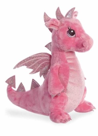 aurora pink dragon stuffed animal - stuffed safari