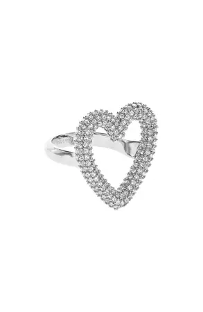 Mach & Mach Crystal Heart Ring | Nordstrom