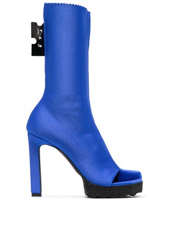 Shop Off-White sponge open-toe high-heel boots with Express Delivery - FARFETCH