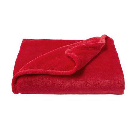 Oversized Velvet Vineyard Red Microfiber Plush Throw Blanket