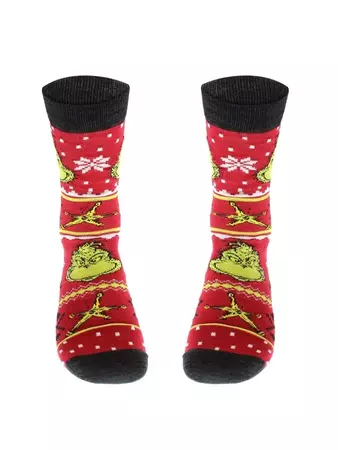 Grinch Christmas socks