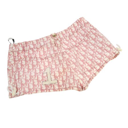 Authentic Christian Dior Trotter Short Pants White Pink Cotton Vintage AK26774 | eBay