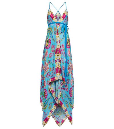 Etro Floral silk maxi dress