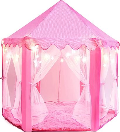 Princess Tent for Kids Tent - 55" X 53" with Led Star Lights | Princess Toys | Kids Toys for Girls | Toddler Girl Toys | Kids Play Tent | Kids Playhouse | Princess Castle : Toys & Games