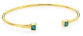 Gurhan Women's Rainbow Emerald, 24K & 22K Yellow Gold Emerald Cuff | Fashmates.com