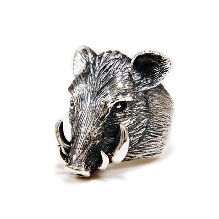 Wild Boar/wild Hog/925 Sterling Silver Ring/wild | Etsy UK