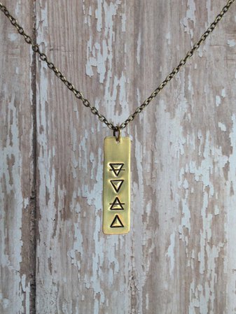 Four Elements Alchemy Bar Necklace