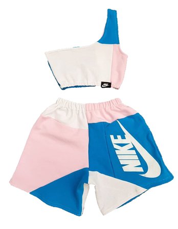 Nike Blue/Pink Short Set