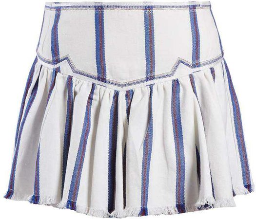 ISABEL MARANT ÉTOILE Delia gathered striped skirt | Fashmates.com