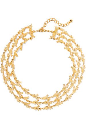 Kenneth Jay Lane | Gold-tone necklace | NET-A-PORTER.COM