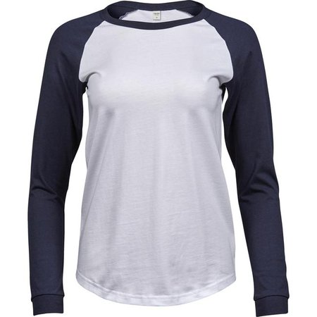 Tee Jays Womens/Ladies Long Sleeve Baseball T-Shirt T5073