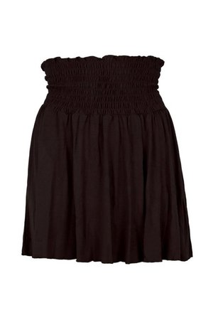 Shirred Jersey Mini Skirt | boohoo