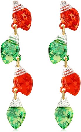 Amazon.com: Christmas Tree Earrings for Women Acrylic Drop Earrings Colorful Tree Earrings Gift : Clothing, Shoes & Jewelry
