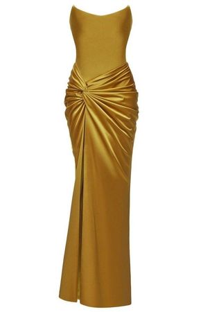 gold gown
