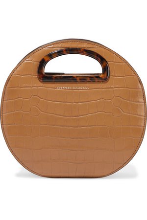 Loeffler Randall | Indy Circle croc-effect leather tote | NET-A-PORTER.COM