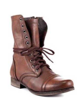 brown lace up boot