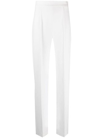 Styland high-rise tailored trousers white B004212 - Farfetch