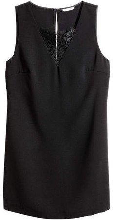 H&M+ Short Dress - Black