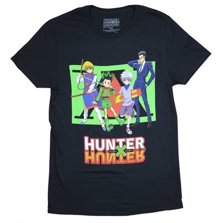 Hunter X Hunter Mens T-Shirt - Cast Lineup Over Logo (X-Large) - Walmart.com