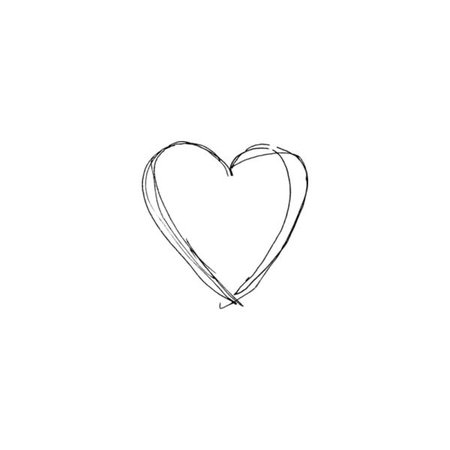 scribbled heart