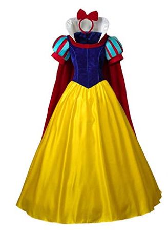 Amazon.com: cosfantasy princesa Blancanieves Cosplay disfraz Deluxe vestido mp003881, mujer S, Multicolor: Clothing