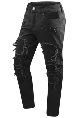 black ripped jeans mens - Google Search