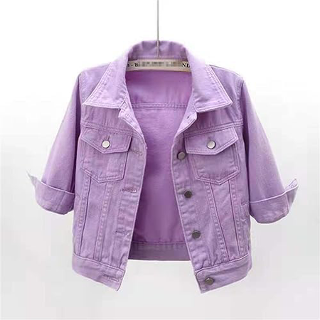lilac lavender jacket jean