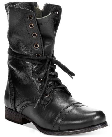Steve Madden Women's Troopa Lace-up Combat Boots - Macy's