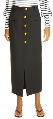 Holmes Button Front Skirt