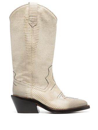 Dorothee Schumacher faux-snakeskin Cowboy Boots - Farfetch