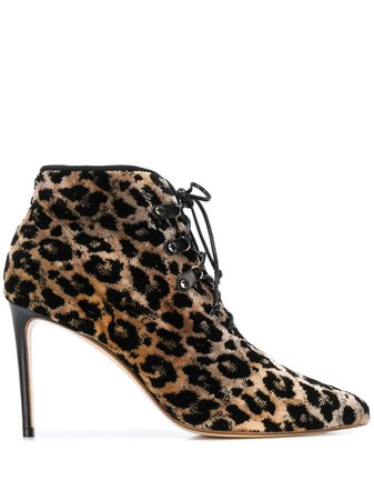 Francesco Russo leopard print boots - FARFETCH
