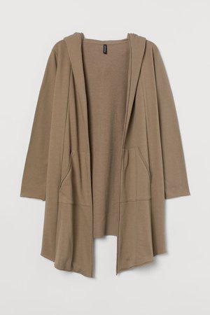 H&M+ Sweatshirt Cardigan - Taupe - Ladies | H&M US