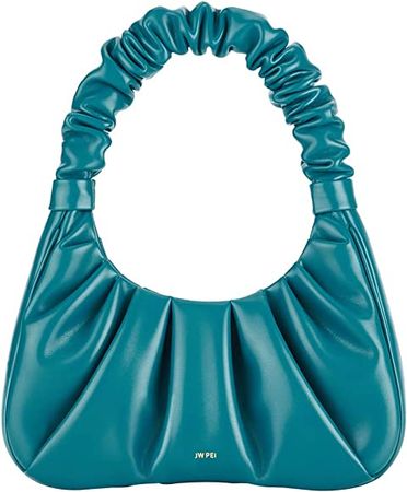 Amazon.com: JW PEI Women's Gabbi Ruched Hobo Handbag (Peacock Blue) : Clothing, Shoes & Jewelry