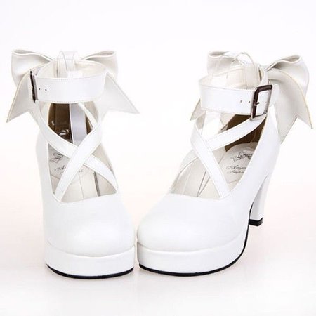 white lolita shoes polyvore - Pesquisa Google
