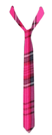 pink plaid tie