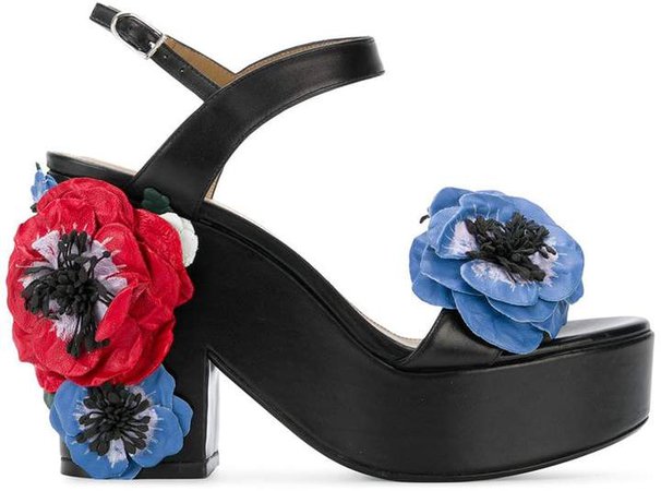flower detail sandals