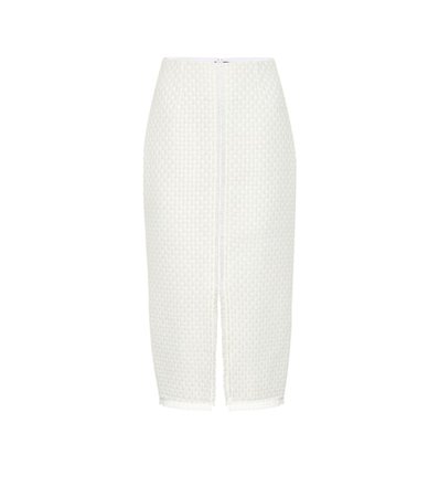 Turnley wool-blend pencil skirt