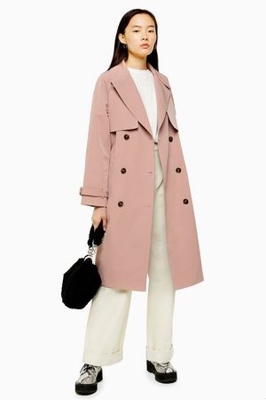 Pink Stitch Trench Coat | Topshop