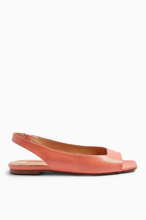 ANNIE Coral Square Peep Slingback Shoes | Topshop