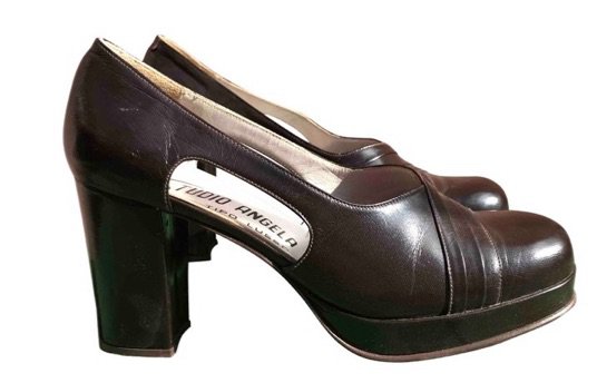 vintage brown heels