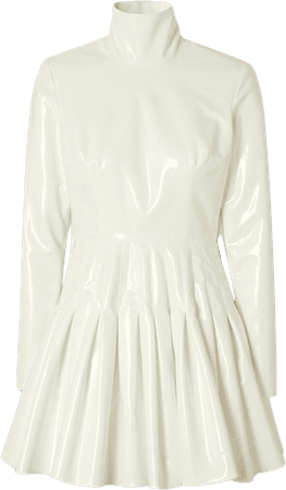 Alex Perry White Patent leather dress